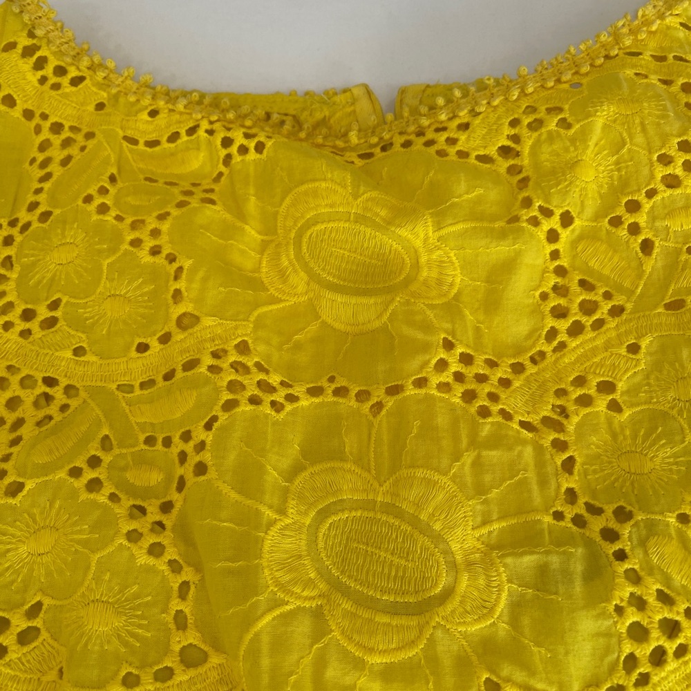 nanette lepore yellow Lace Dress Size 12. - Picture 4 of 7